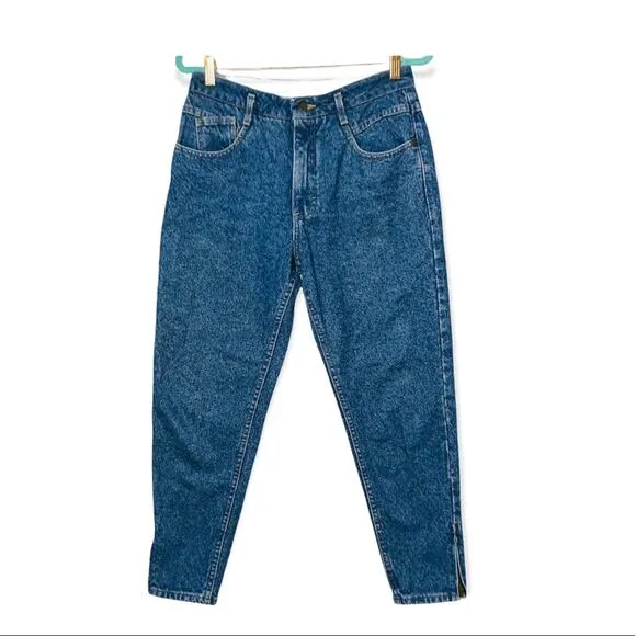 Vintage Lee Jeans High Rise Zipper Ankle Union Made USA Vtg Size SIZE 13