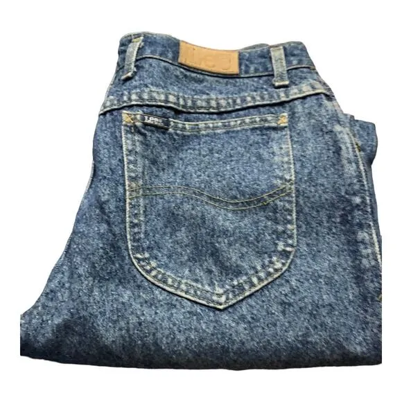 Vintage Lee Jeans High Rise Zipper Ankle Union Made USA Vtg Size SIZE 13
