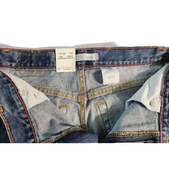 Vintage Levis 550 Relaxed Fit Tapered Leg Med Wash Mom Jeans, Misses 8 Medium