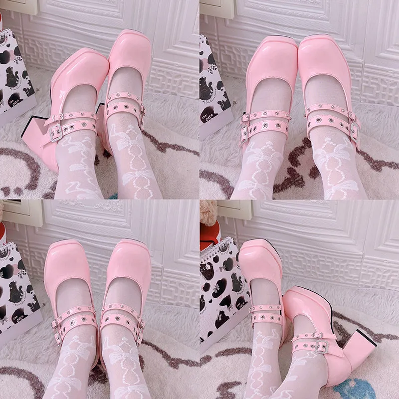 vintage mary jane shoes   KF90565