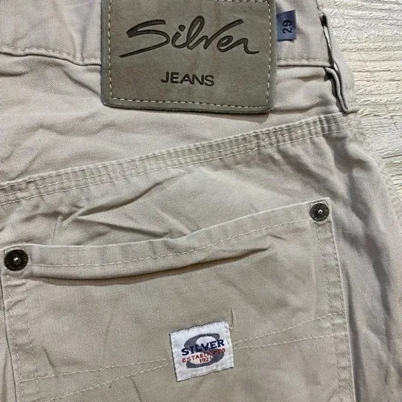 Vintage Silver Jeans Khaki Shorts