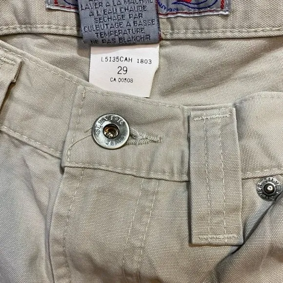 Vintage Silver Jeans Khaki Shorts