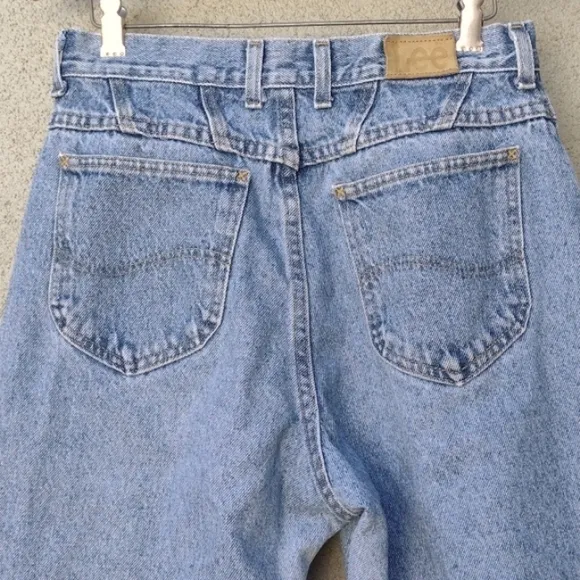 VTG Lee High-rise Tapered Non-stretch Mom Jeans 28x27