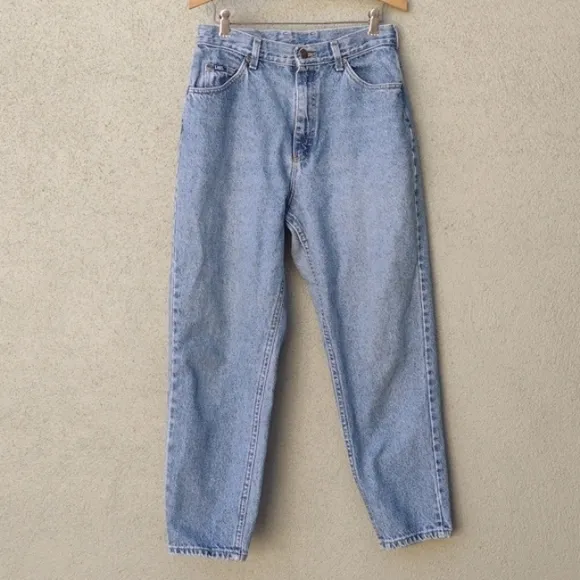 VTG Lee High-rise Tapered Non-stretch Mom Jeans 28x27