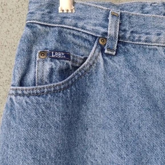 VTG Lee High-rise Tapered Non-stretch Mom Jeans 28x27