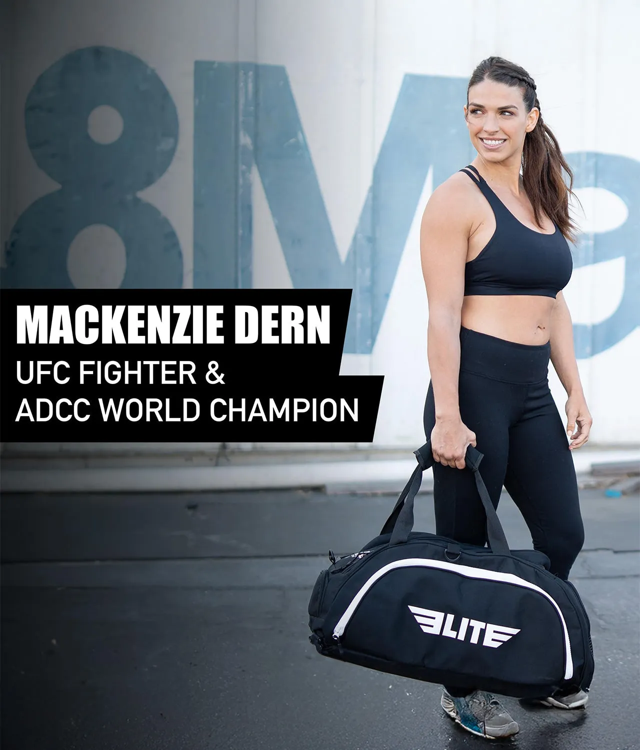 Warrior Black Large Duffel Boxing Gear Gym Bag