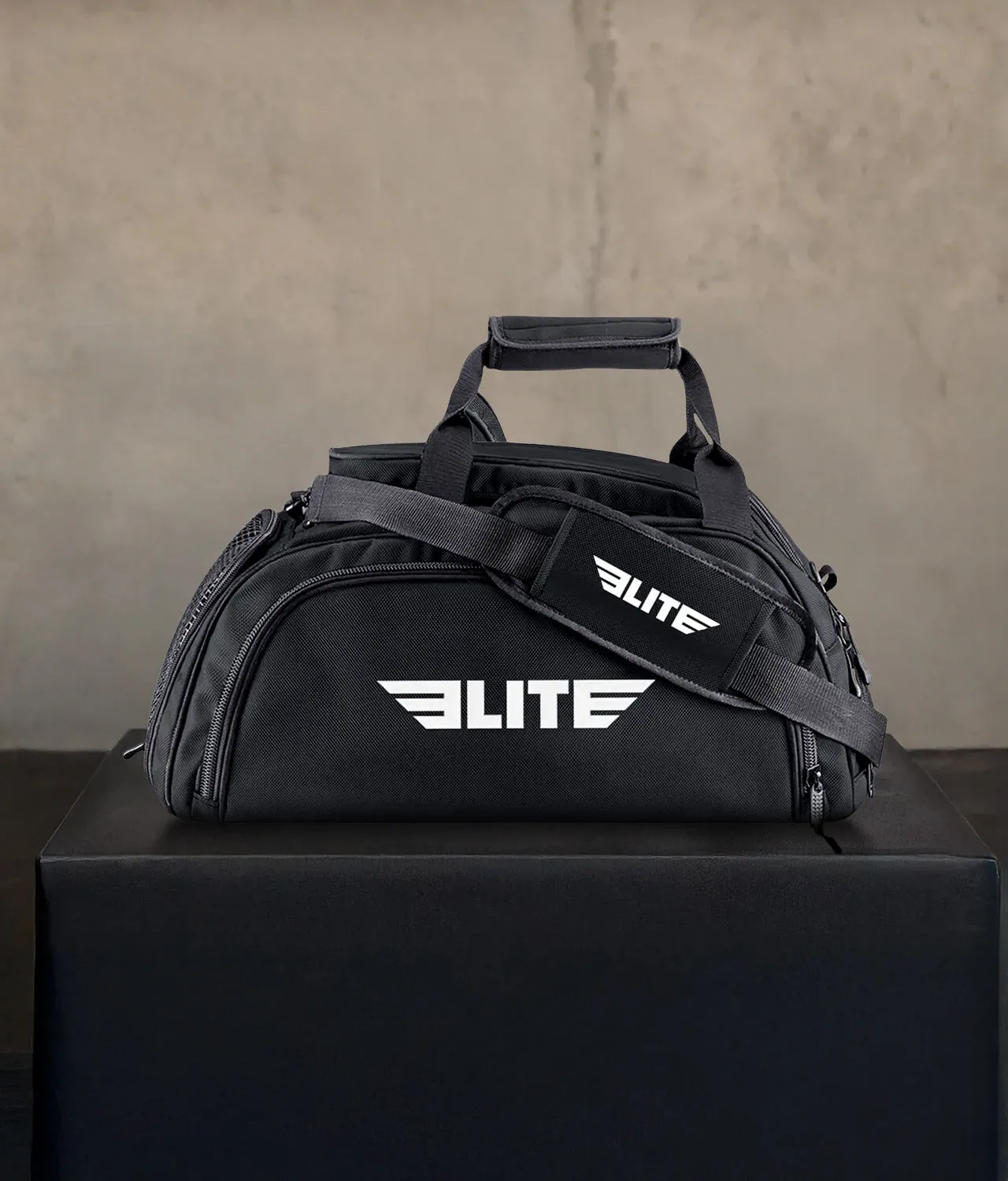 Warrior Black Large Duffel MMA Gear Gym Bag