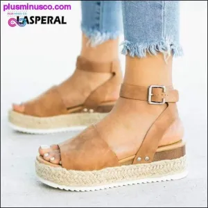 Wedges Shoes For Women Pumps Sandals Brown High Heels Summer