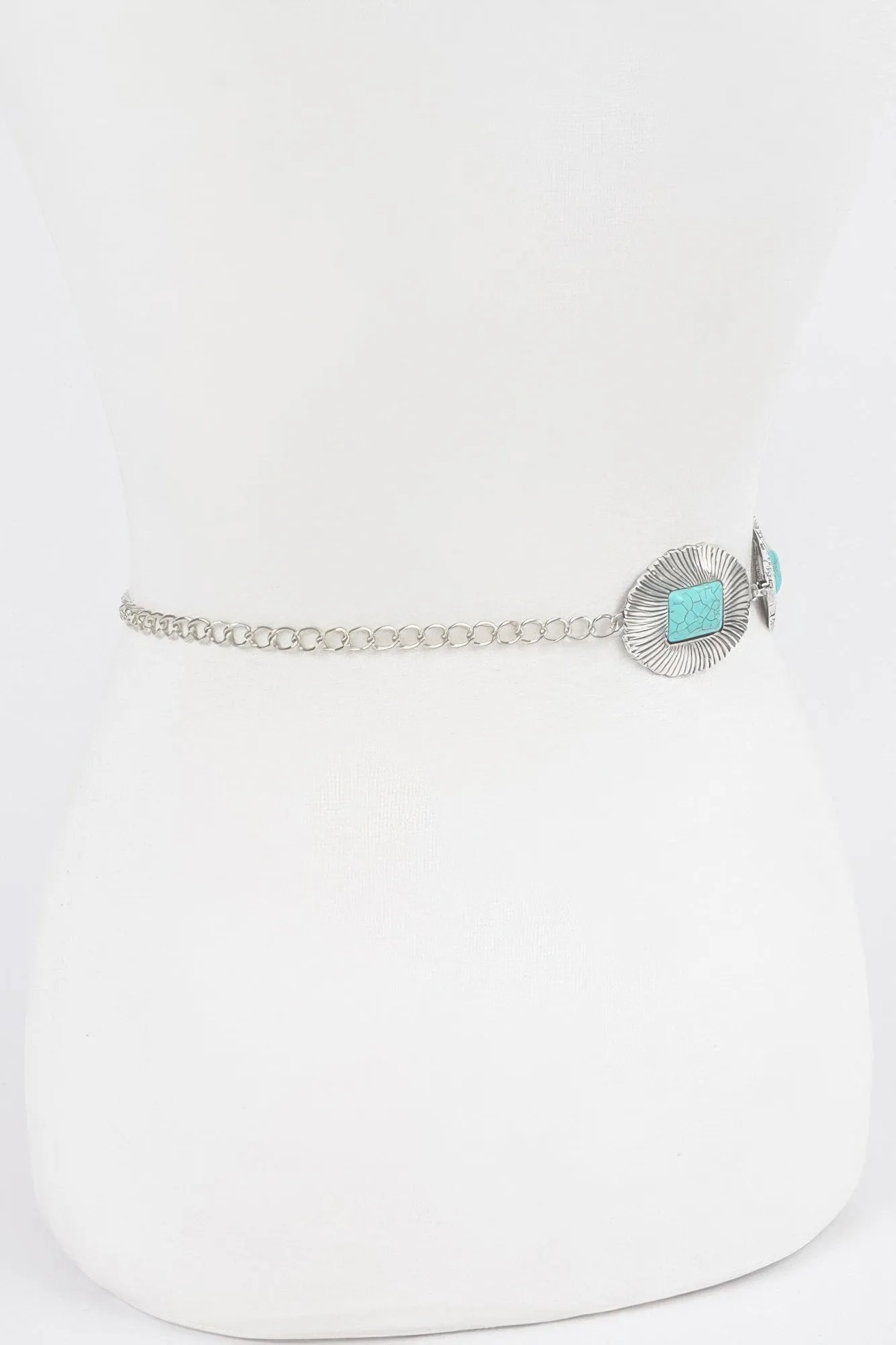 Western Style Metal Chain Belt