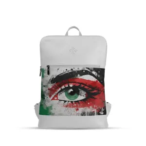 White Orbit Laptop Backpack Palestine eyes