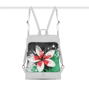 White Orbit Laptop Backpack Palestine flower