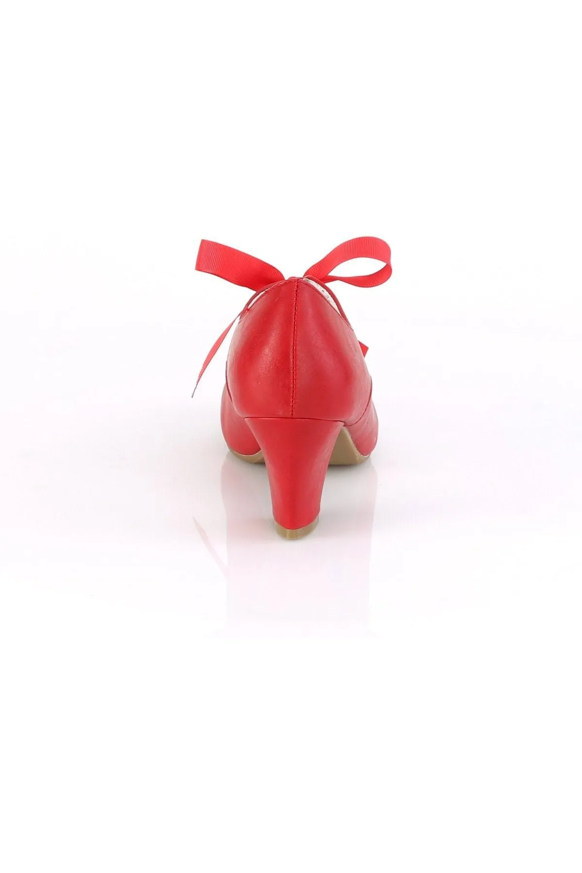 WIGGLE-32 Pump | Red Faux Leather