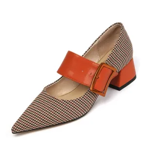 Woman Mary Janes Pointed Toe Shoes