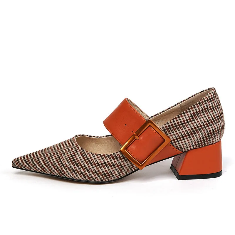 Woman Mary Janes Pointed Toe Shoes