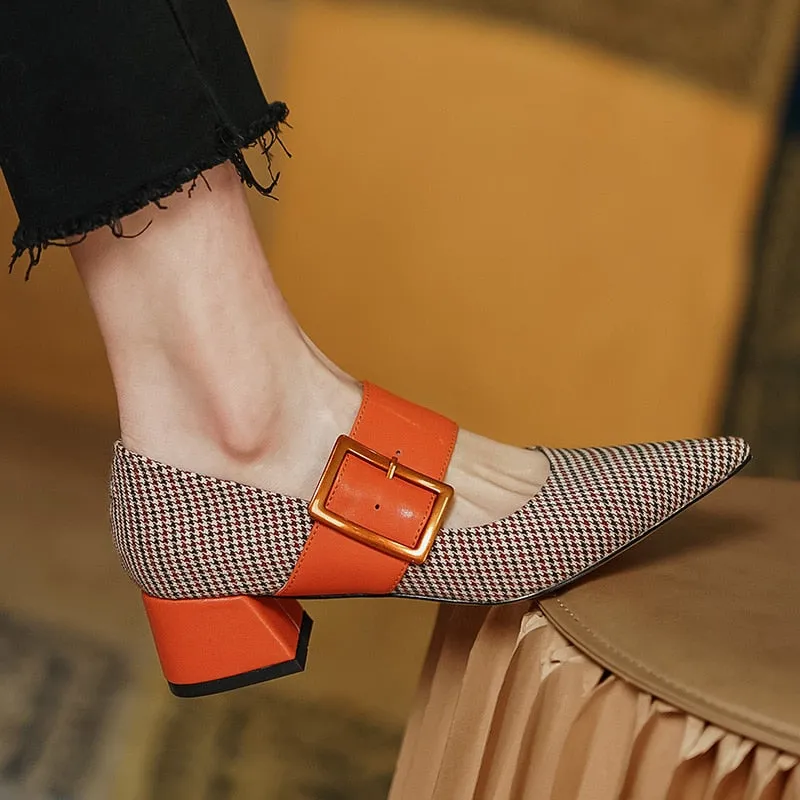 Woman Mary Janes Pointed Toe Shoes