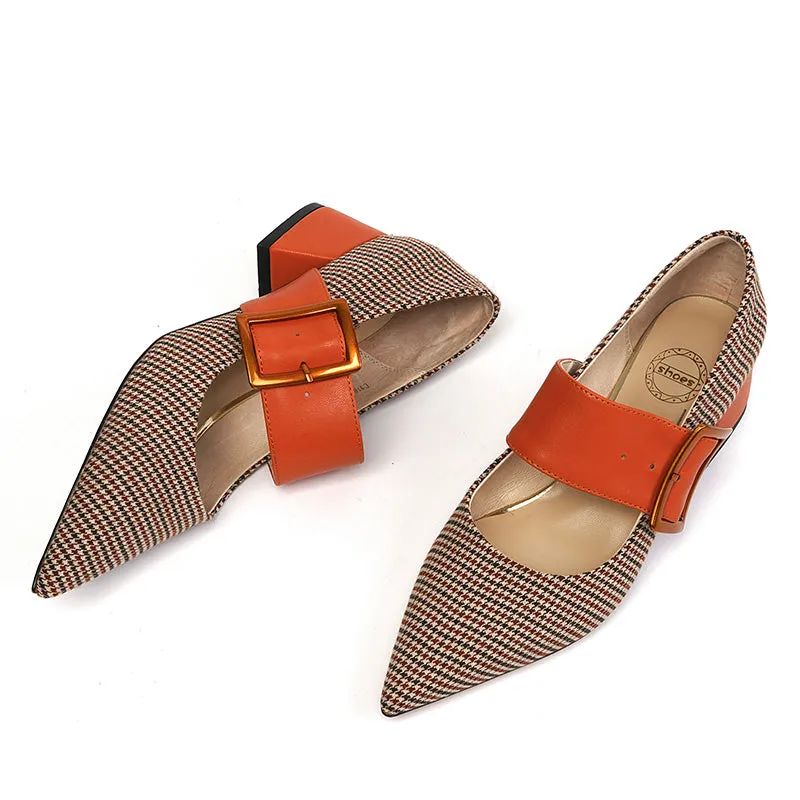 Woman Mary Janes Pointed Toe Shoes