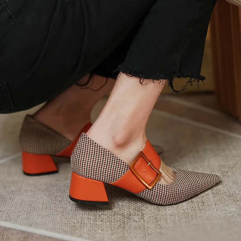 Woman Mary Janes Pointed Toe Shoes