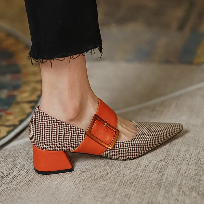 Woman Mary Janes Pointed Toe Shoes
