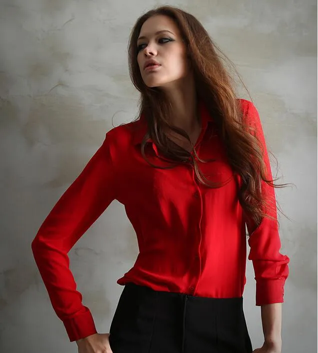 Women Blouses Direct Selling Button  Autumn New Long-sleeve