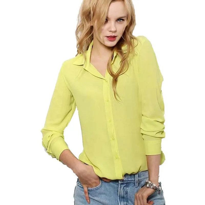 Women Blouses Direct Selling Button  Autumn New Long-sleeve