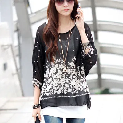 Women Blouses New Arrival 2017 Plus Size Women Clothing Summer Blouse Shirt Woman Vintage Chiffon Shirts Tops Chemise Femme