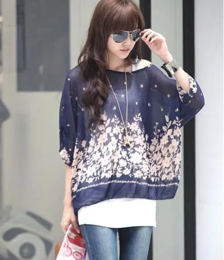 Women Blouses New Arrival 2017 Plus Size Women Clothing Summer Blouse Shirt Woman Vintage Chiffon Shirts Tops Chemise Femme