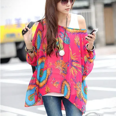 Women Blouses New Arrival 2017 Plus Size Women Clothing Summer Blouse Shirt Woman Vintage Chiffon Shirts Tops Chemise Femme