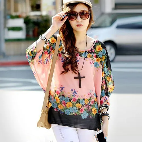 Women Blouses New Arrival 2017 Plus Size Women Clothing Summer Blouse Shirt Woman Vintage Chiffon Shirts Tops Chemise Femme