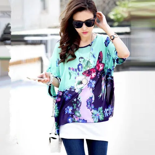 Women Blouses New Arrival 2017 Plus Size Women Clothing Summer Blouse Shirt Woman Vintage Chiffon Shirts Tops Chemise Femme