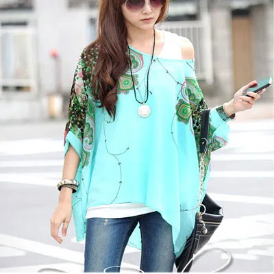 Women Blouses New Arrival 2017 Plus Size Women Clothing Summer Blouse Shirt Woman Vintage Chiffon Shirts Tops Chemise Femme
