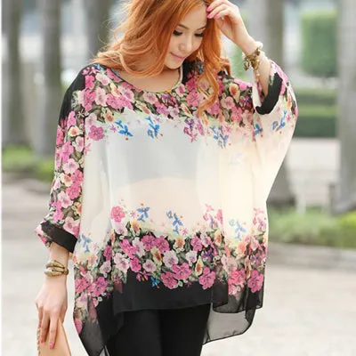 Women Blouses New Arrival 2017 Plus Size Women Clothing Summer Blouse Shirt Woman Vintage Chiffon Shirts Tops Chemise Femme