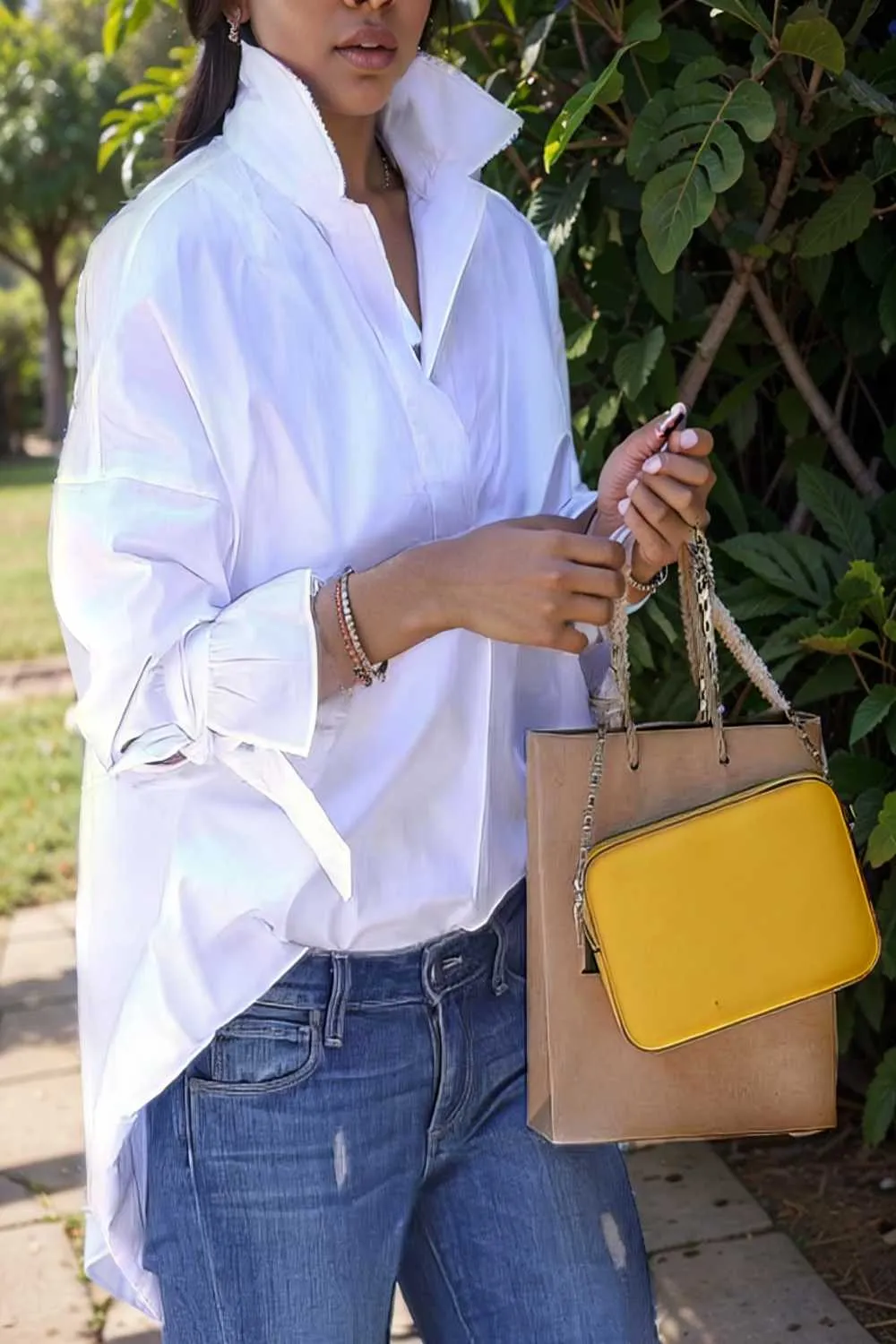 women s blouses loose solid belted long sleeve blouse
