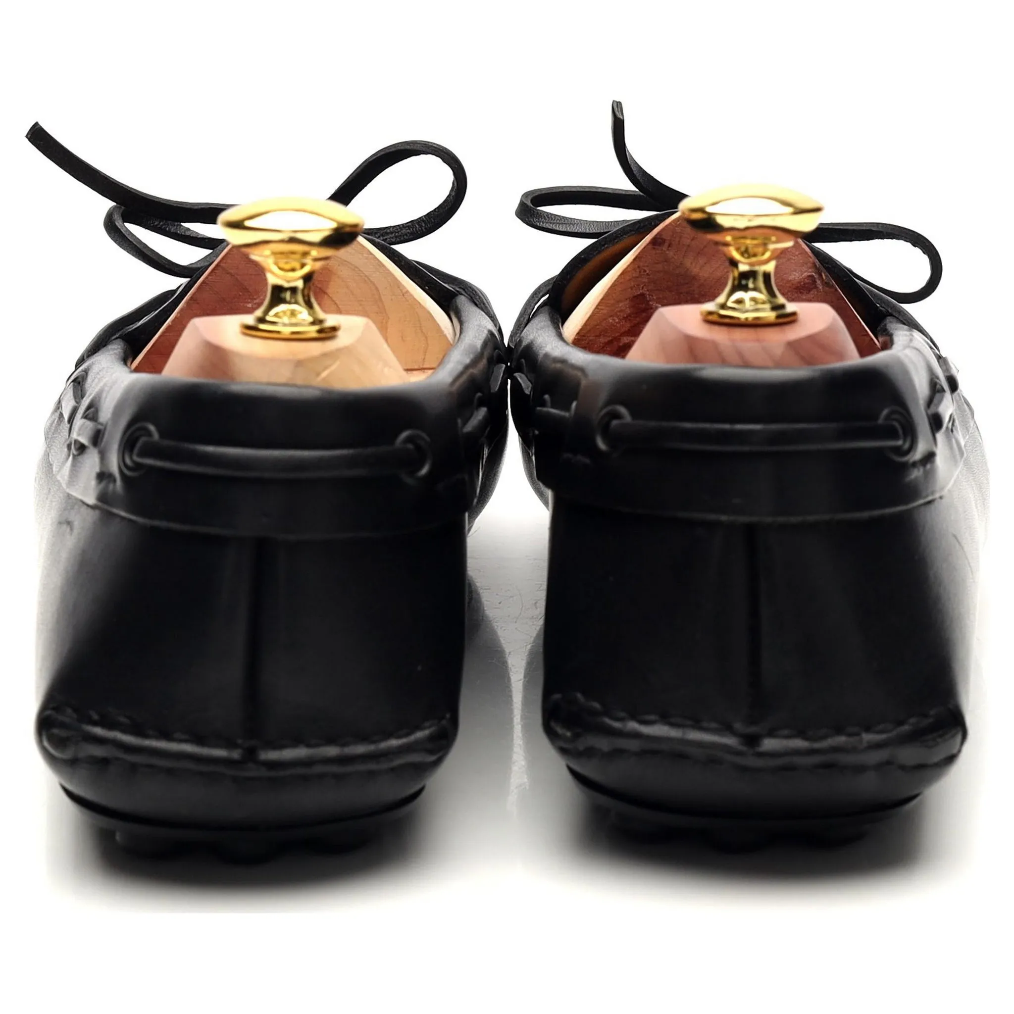 Women's Black Leather Driving Loafers UK 7 EU 41