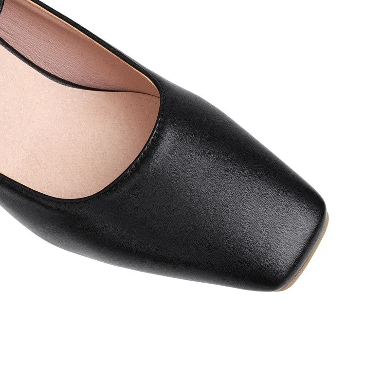 Women's Buckle Mary Jane High Heels Pumps