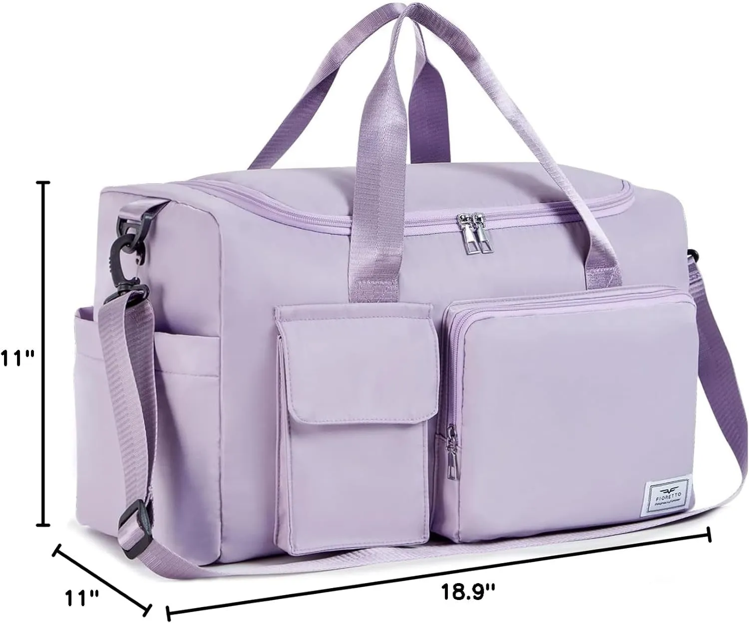 Women'S Gym Duffle Bag with Shoes Compartment, 37L Capacity, Ideal for Travel, Gym, Sports, Duffel, Weekender