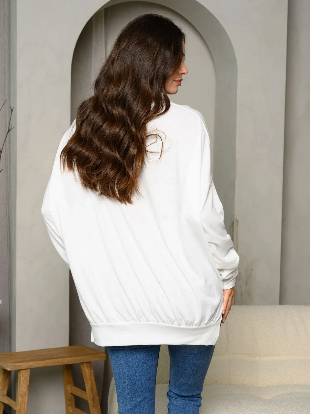 WOMEN'S LONG SLEEVE GRAPHIC TOP