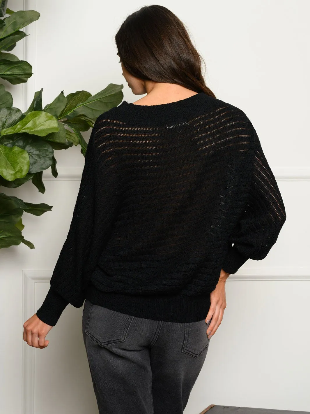 WOMEN'S LONG SLEEVE RIBBED TOP