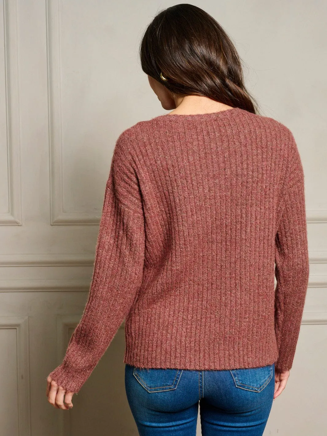 WOMEN'S LONG SLEEVE RIBBED TOP