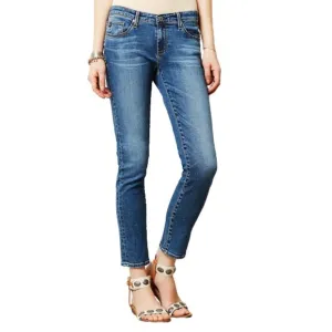WOMENS SIZE 25R - AG ADRIANO GOLDSCHMIED, Designer Fashion, The Stevie Slim Straight Ankle Jeans EUC B6