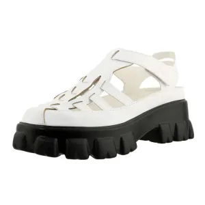 Women's Solid Color Roman Style Hollow Out Thick Sole Platform Gladiator Sandals