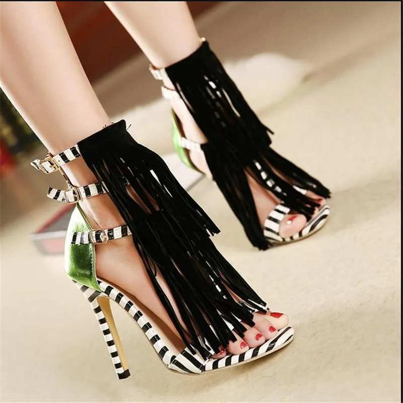Women's Zebra Fashion Print Heels
