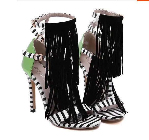 Women's Zebra Fashion Print Heels