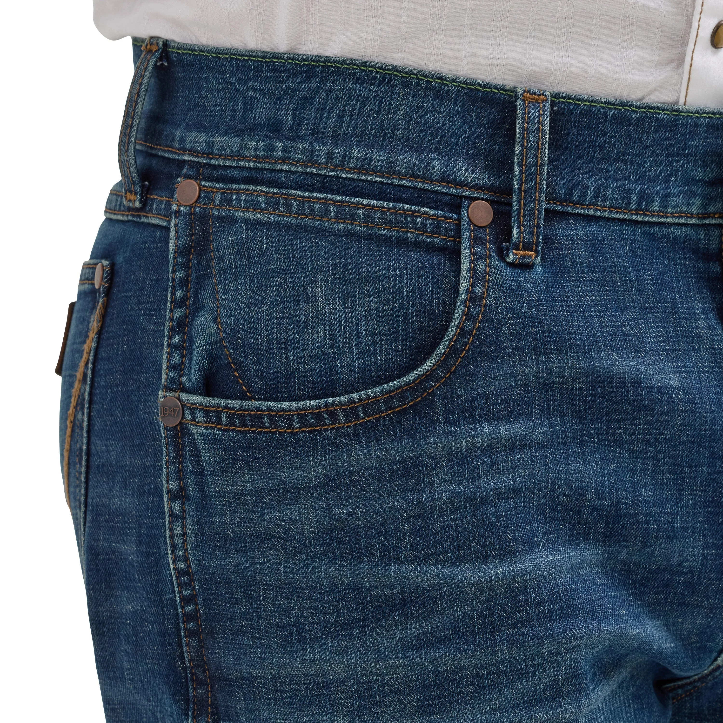 Wrangler Men's Retro Slim Straight Blue Jean