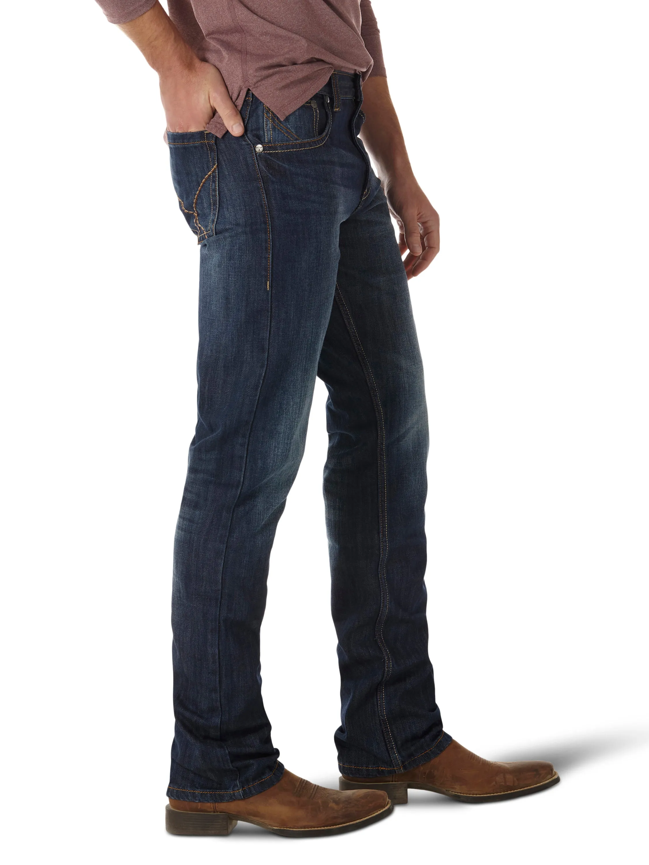 Wrangler Men's River Denim 20X Vintage Bootcut Jean