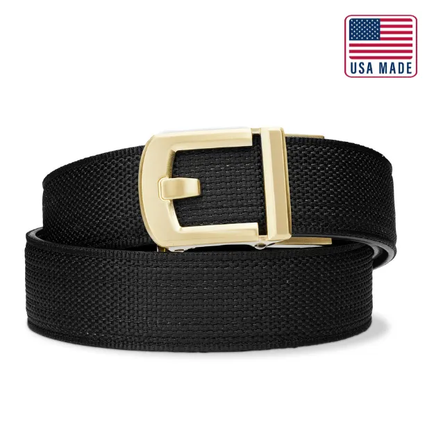 X SERIES BUCKLE  | USA MADE BLACK TACTICAL NYLON GUN BELT 1.5"