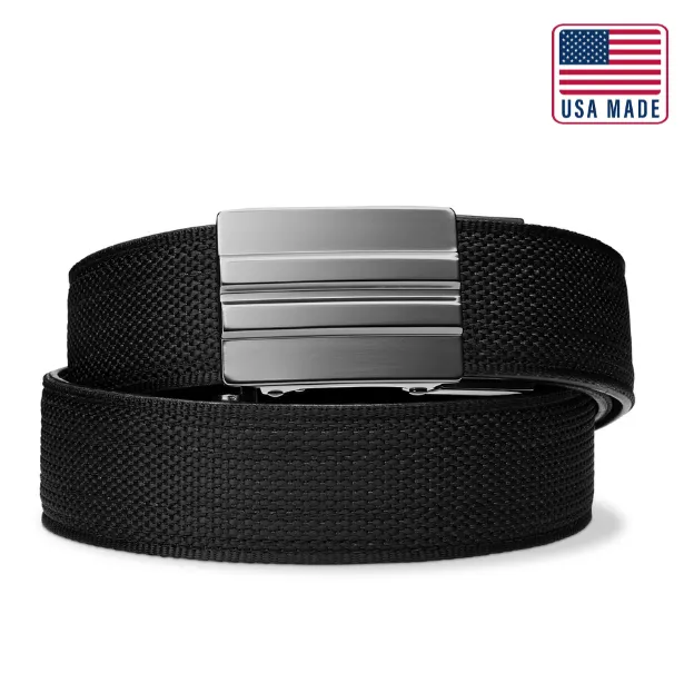 X SERIES BUCKLE  | USA MADE BLACK TACTICAL NYLON GUN BELT 1.5"
