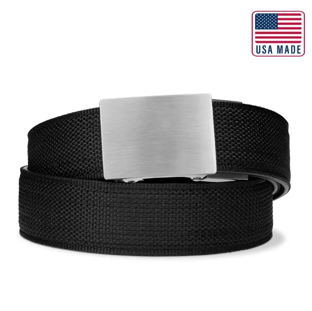 X SERIES BUCKLE  | USA MADE BLACK TACTICAL NYLON GUN BELT 1.5"