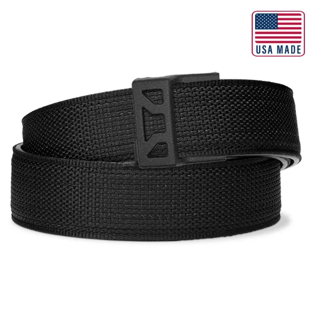 X SERIES BUCKLE  | USA MADE BLACK TACTICAL NYLON GUN BELT 1.5"