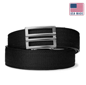 X SERIES BUCKLE  | USA MADE BLACK TACTICAL NYLON GUN BELT 1.5"