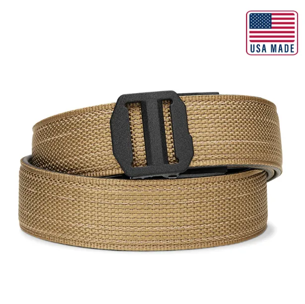 X SERIES BUCKLE  | USA MADE COYOTE TACTICAL NYLON GUN BELT 1.5"